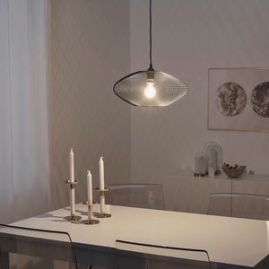 COPY - IKEA LUFTMASSA Black Wire Pendant Lampshade